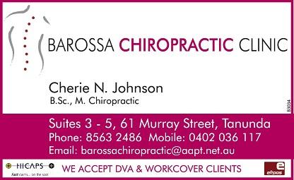 banner image for Barossa Chiropractic Clinic